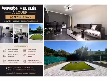 maison meublée t4 carcassonne