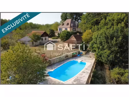 maison en pierre de 1880 rénovée avec parc et piscine