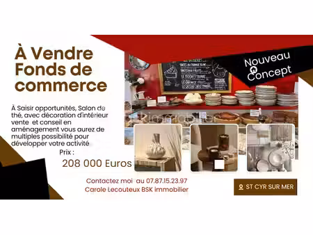 fonds de commerce à saint-cyr-sur-mer