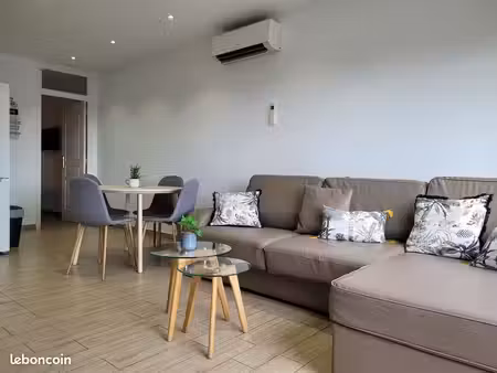 2p 42 m2 meublé standing - terrasse sud vue mer
