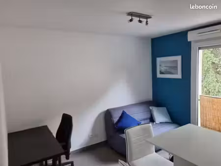 studio meublé  t1 de 20m² idéalement situé dans une résidence calme et sécurisée