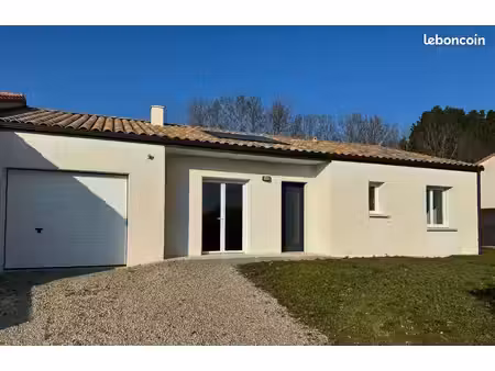 maison bbc de plain-pied 90m2 - 3 chambres - terrain 520 m2