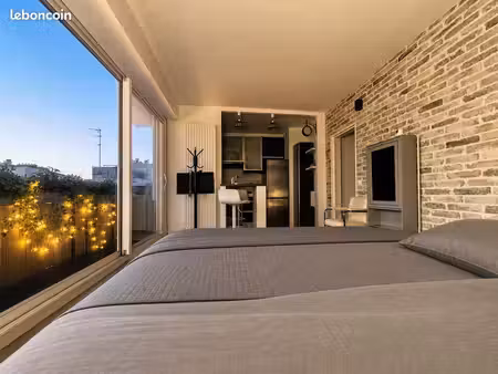 loue studio étudiant avec balcon - 25 m² - asnières-sur-seine