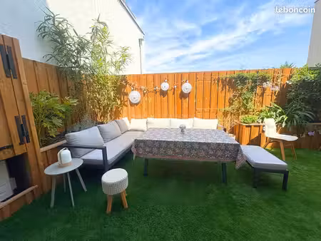 t3 meublé climatisé avec grande terrasse et parking - bègles
