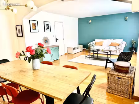 grand t4 meublé lumineux – 76 m² – saint-ouen / paris à quelques minutes