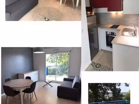 appartement t2 meublé avec balcon  parking et cave