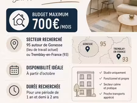 recherche studio 95 autour gonesse