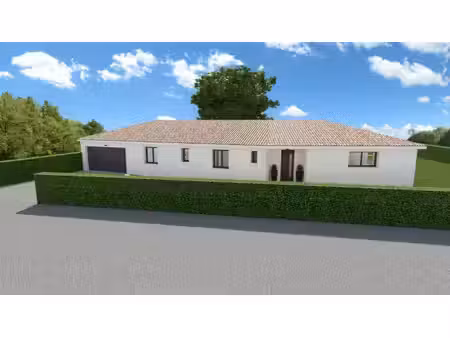 terrain avec maison neuve à vendre