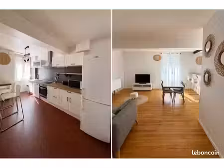appartement t3 meublé - 58m2 - centre ville - 850 cc