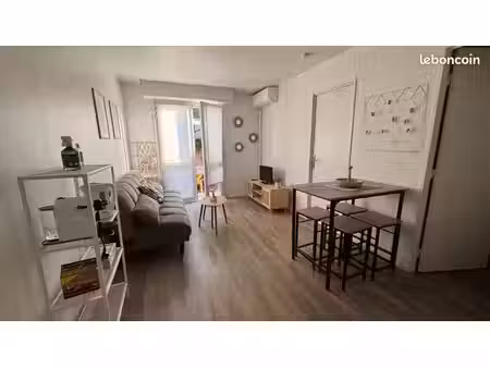 appartement t2 meublé 28m2 avec jardin