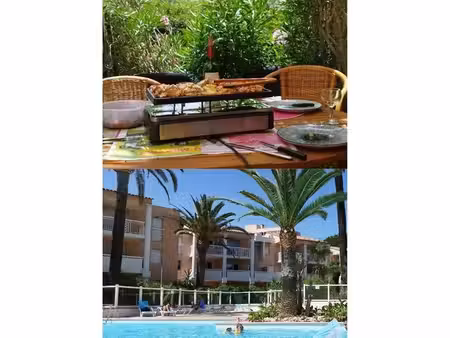 location étudiant avec internet & jardin & piscine & parking & à 400m de la plage