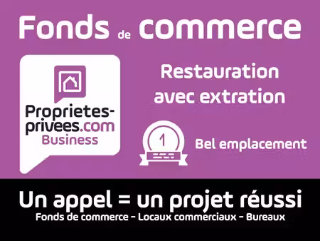 75019 paris : restaurant 70 m² - grosse extraction + licence gr - 39 couverts + terrasse -