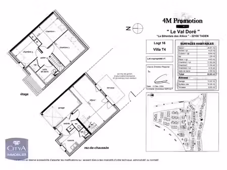 maison à louer 4 pièces 82.8 m² - taden (22) - 813€