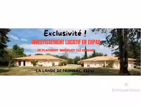 vente appartement 1 pièce 20.57 m² à la lande-de-fronsac (33240)  106 500 €
