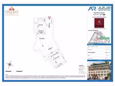 lancement du nouveau programme le mondial  menton – studio 305 au troisième étage  frais..
