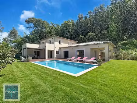 roquefort-les-pins - superbe villa contemporaine au calme absolu
