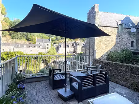 port de dinan: charmante maison de pêcheur  avec terrasse vue rance