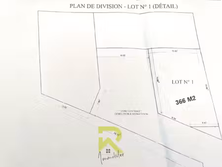 vends beau terrain a batir