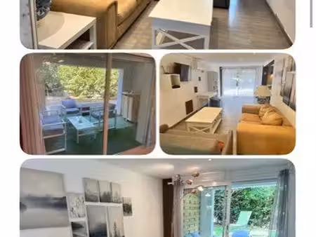 t2 meublé avec jardin au calme