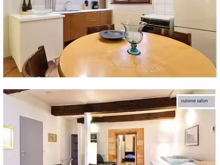 appartement meublé 59m² st just proche centre ville. tb équipé
