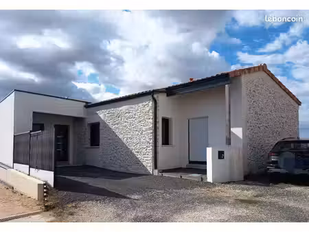 maison récente de plain-pied- 3 chambres- jardin clôturé avec vue sur les vignes - loroux-