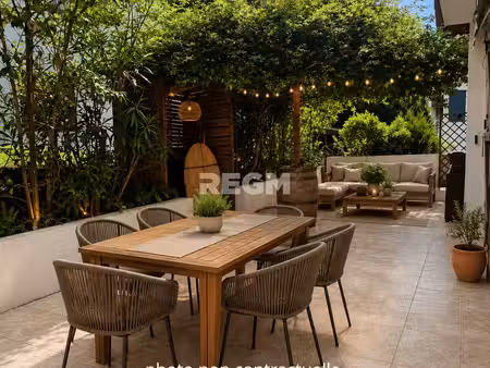 ciboure - appartement t4 traversant de 87m2 avec terrasse de