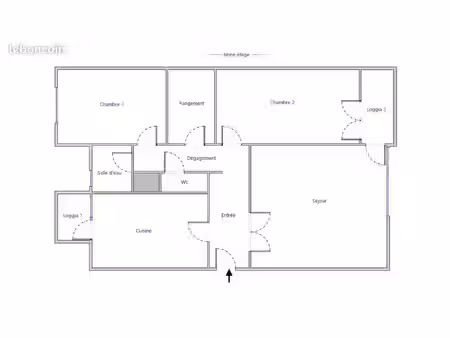 appartement -t3-57.17 m²