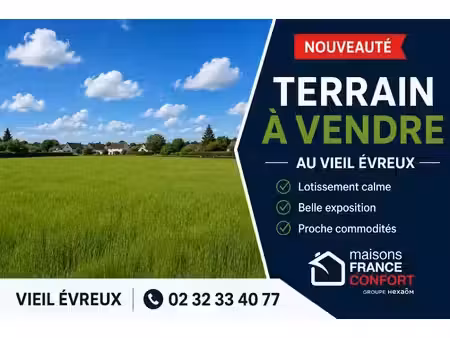 vente terrain 700 m² à le vieil-evreux (27930)  61 000 €