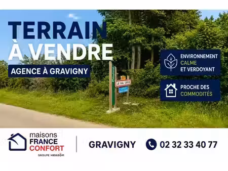 vente terrain 744 m² à le val-david (27120)  77 500 €