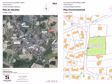 vente terrain 496 m² à plouguerneau (29880)  79 000 €