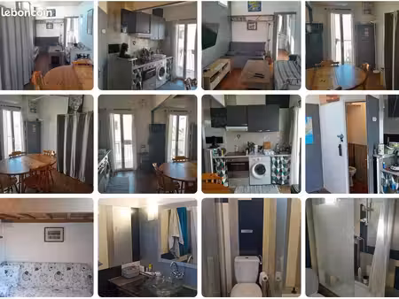 f2 meublé de 38 m² – dernier étage – climatisation – balcon – centre de sète