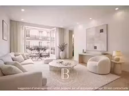 vente appartement 3 pièces 100.12 m² à paris 16ème (75016)  1 249 000 €