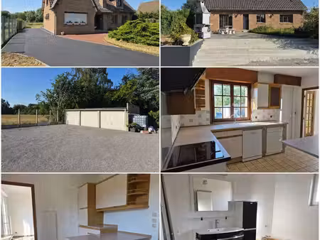 appartement 64 m2 dans maison avec jardin  terrasse et 2 garages