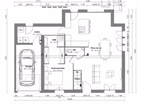 maison 3 pièces 130 m²