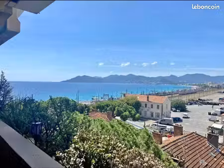 disponible du 13/09/2026 au 05/06/2027 uniquement – t2 meublé avec vue mer – cannes la boc