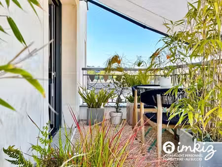 appartement 3 pièces de 68 m² avec balcon de 15 m²