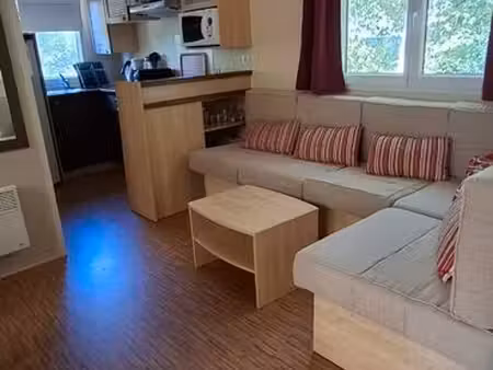 mobilhome dans camping 3* avec une belle parcelle  vous pourrez profiter de l’espace aquat