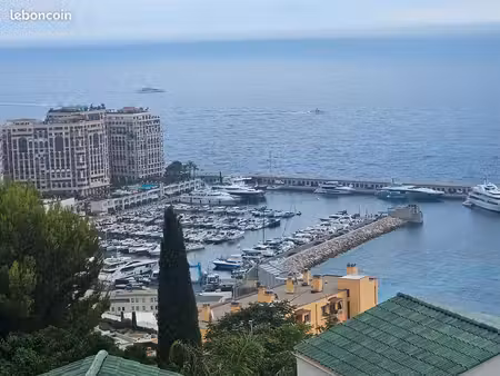cap d'ail 4 pièces vue mer panoramique avec de beaux espaces extérieurs   parking