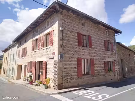 maison en pierre 110 m². 3 chambres. jardin. riverie