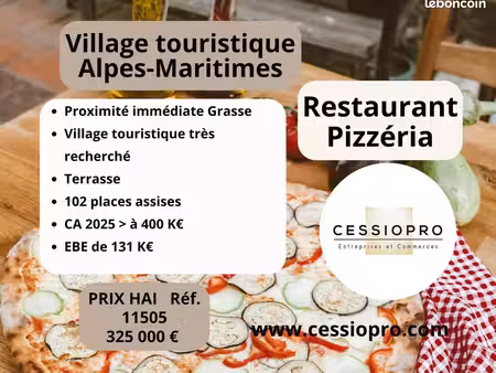 pizzeria  restaurant 129 m² grasse
