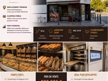 fond de commerce pâtisserie boulangerie