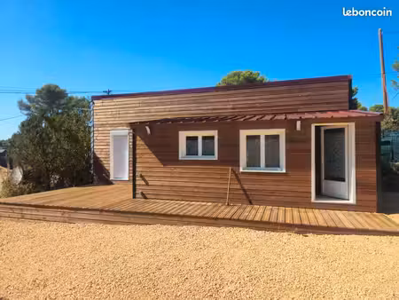 ? chalet neuf 45 m² – domaine de la bergerie – le castellet