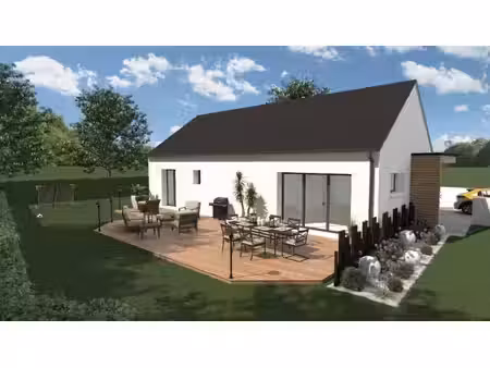 terrain avec maison neuve à vendre