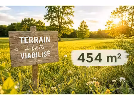 terrain constructible viabilisé à vendre