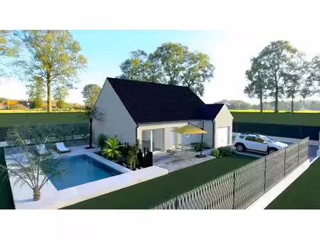terrain avec maison neuve à vendre