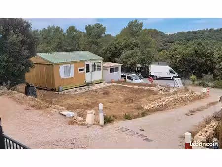 terrain 342 m² avec chalet mobil home dans prl résidence de loisirs – côte d’azur (var)