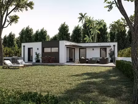 terrain avec maison neuve à vendre