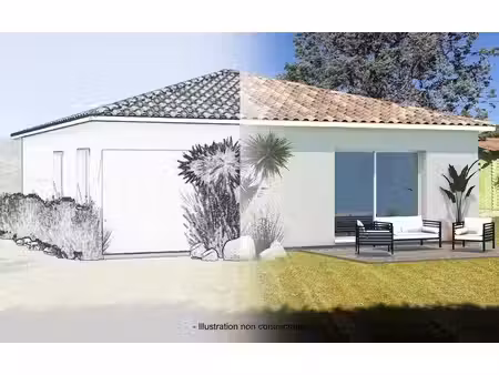 terrain avec maison neuve à vendre