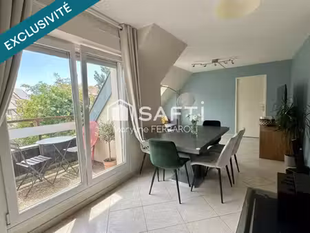 superbe 4 pièces  3 chambres avec grande pièce de vie