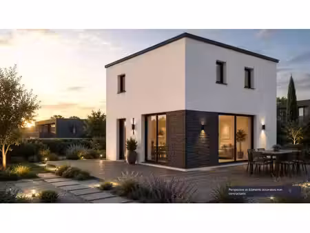 terrain avec maison neuve à vendre